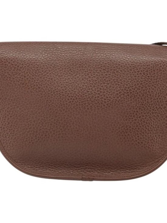 Christian Dior Shoulder Bag Leather Brown Gold Auth - Picture 3 of 15